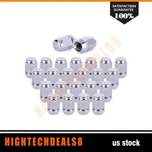 (24) Chrome 7/16-20 Lug Nuts Closed End 3/4” Hex For Chevrolet Blazer GMC Jimmy - Picture 1 of 5