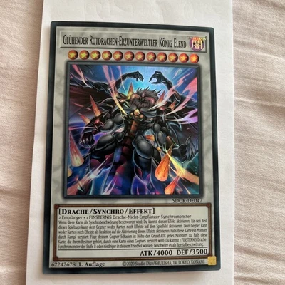 Yu-Gi-Oh! Glühender Rotdrachen Erzunterweltler König Elend Super Rare SDCK-DE047 - Bild 1 von 2