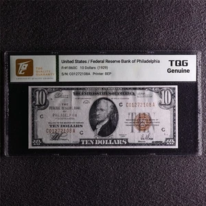 1929 United States / Federal Reserve Bank of Philadelphia 10 Dollars Fr#1860C - Picture 1 of 4