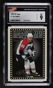 1995-96 Topps Marquee Men Eric Lindros #1 CGC 9 Mint HOF - Picture 1 of 3