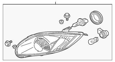 Conjunto de faros originales Mitsubishi 8301B136 Foto 1 de 2