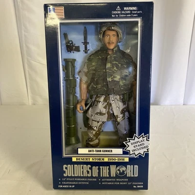 Boneco Soldiers of the World Desert Storm 90-91 artilheiro antitanque 12" - Imagem 1 de 3