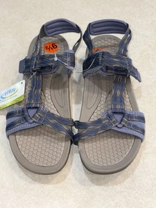 Baretraps Damen Sandalen Dandy Sport Fersenriemen blau grau verstellbarer Riemen 9,5 - Bild 1 von 8