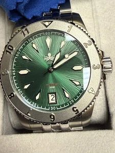 PHOIBOS Green Voyager 2.0 Automatic Dive Watch with Double Dome 40mm/300 Meters - Afbeelding 1 van 8