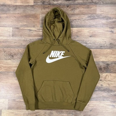 Sudadera con capucha Nike para mujer XS verde ropa deportiva club polar sudadera con capucha Foto 1 de 4