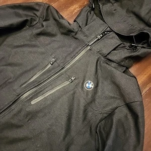 BMW Embroidered Stormtech Matrix System Jacket W/ Hood Men's L Gray Outer Lining - Picture 1 of 16