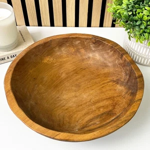 Rustikale Holz Schale Couchtisch Mittelstück Kristalle Schlüssel Obst Deko Schale D6 - Bild 1 von 8