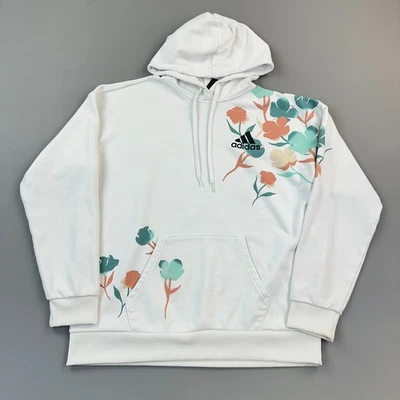 Sudadera con Capucha Adidas Para Mujer Mediana Blanca Primegreen Estampado Floral Pullover Foto 1 de 4