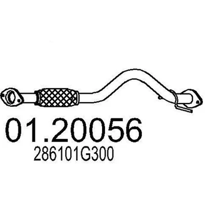 MTS Abgasrohr Auspuffrohr für KIA RIO II (JB) RIO II Stufenheck (JB) Vorne - Bild 1 von 4