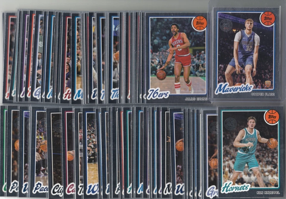 Lote de (70) 2025-26 Topps Basquete 45º Aniversário 1980 Inserir Cooper Flagg - Imagem 1 de 1