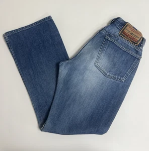 Jeans Diesel Pierna Recta 31" Cintura Denim Azul Claro Hecho en Italia - Imagen 1 de 11