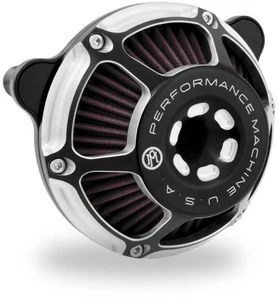 Performance Machine Max HP Air Cleaner - Contrast Cut Motorcycle 0206-2078-BM - Picture 1 of 3