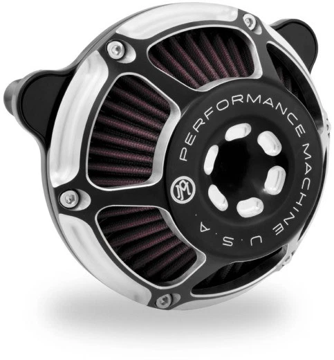 Performance Machine Max HP Air Cleaner - Contrast Cut Motorcycle 0206-2078-BM - Image 1 of 3