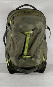 Eagle Creek Green Zip Pockets 2 Rolling Wheeled Carry On Travel Luggage Suitcase - Picture 1 of 6
