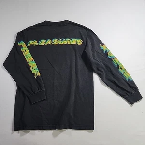 Pleasures Now Camiseta Negra Manga Larga Estampada Gráfico 3D Unisex Mediana - Imagen 1 de 13