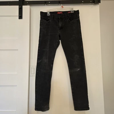 Guess Men’s Medium Rise Skinny Jeans Scotch Fit Strech In Black Size 34x30 - Image 1 of 4