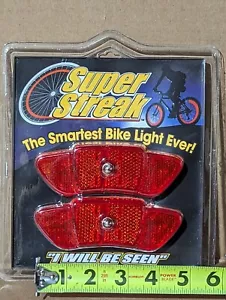 Super Streak Bike Light Reflectors Be Seen with Bike Lights Motion Activated - Picture 1 of 2