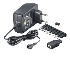 SNG-2250USB McPower Stecker Netzgerät regelbar 3-12V DC 2,25A Trafo Netzteil - Bild 1 von 1