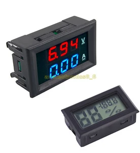 DC 100V 10A Voltmeter Ammeter Blue + Red LED Dual Digital Amp Volt Amp Meter AU - Picture 1 of 7