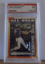 1990 Topps Tiffany #398 - RYNE SANDBERG - PSA 9 Mint (CUBS)