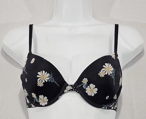 Reggiseno ROSA by Victoria's Secret 32B nero da indossare ovunque maglietta leggermente foderata - Foto 1 di 14