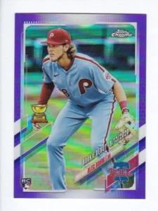 2021 Topps Chrome Update #USC17 ALEC BOHM RC RD Rookie Debut PURPLE REFRACTOR - Picture 1 of 2