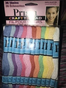 Prism Craft Thread - 36 Skeins Pastel Collection (10 yards per skein) - Picture 1 of 2