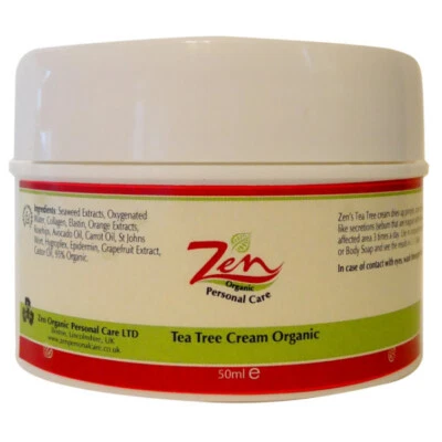 TEA TREE CREAM Organic 50ml dries up pimples, acne, overproduction of oil - Image 1 of 4