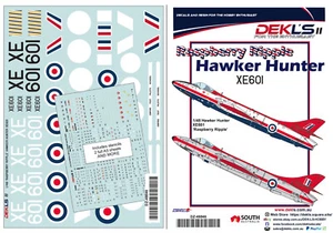 1/48  Decals - Hawker Hunter - Raspberry Ripple Hunter of ETPS  - DEKL's II - Bild 1 von 9