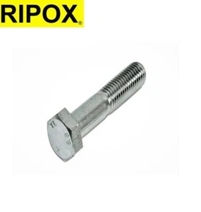 RIPOX DIN 931 Sechskantschrauben Maschinenschrauben Schaft 8.8 verzinkt M4-M12 - Bild 1 von 75