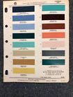 1957 Lincoln Factory Color Chip Sample Sheet, Ditzler Paints