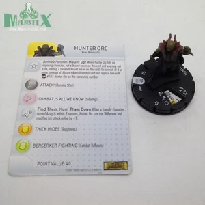 Heroclix The Hobbit: Desolation of Smaug set Hunter Orc #007 figure w/card - Picture 1 of 1