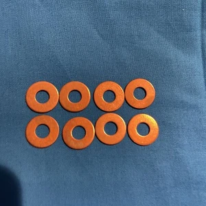 (8) HARLEY 883cc 1100cc 1200cc 1340cc COPPER ROCKER COVER WASHER JGI 6114 - Picture 1 of 2