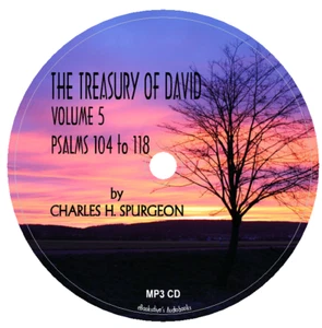 The Treasury of David Vol. 5 Spurgeon Christian Audiobook in 1 MP3 Audio CD - Picture 1 of 1