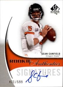 B2917- 2010 SP Authentic #159 Sean Canfield RC Auto /599 SAMPLE PIC - Picture 1 of 2