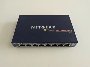 Netgear FS108 v2 ProSafe 10/100 Ethernet Switch 8-port 100 Mbps. - Picture 1 of 3
