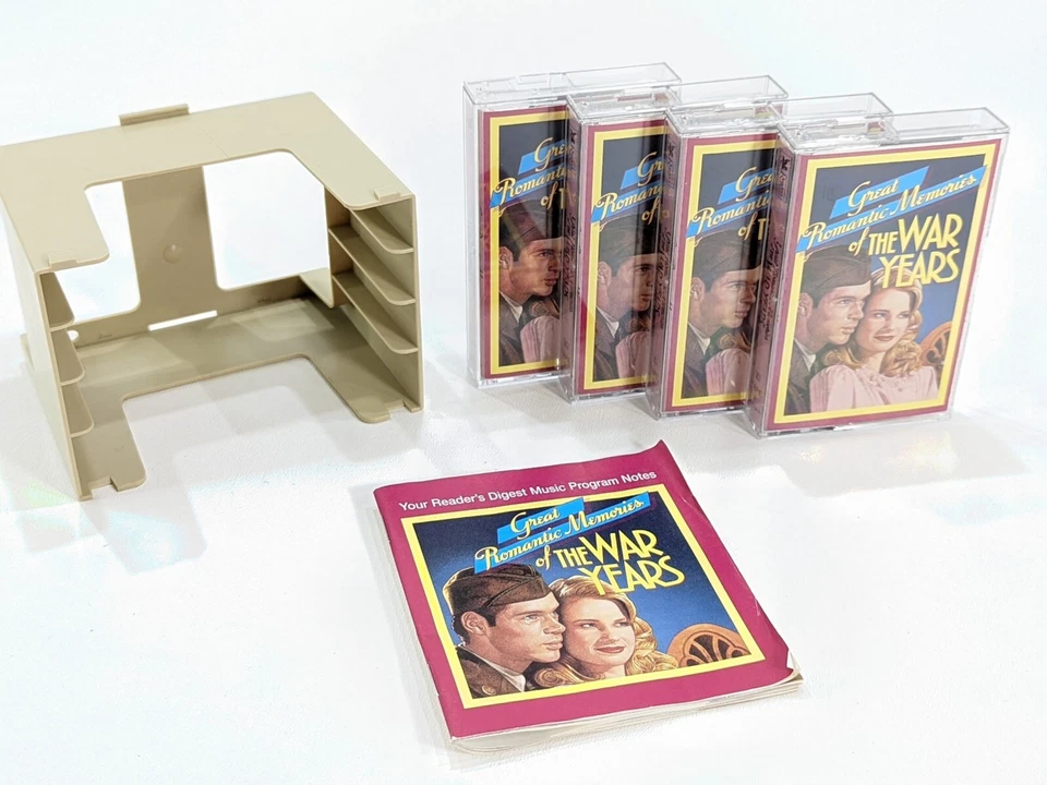 Great Romantic Memories Of The War Years 1-4 Cassette Tapes Reader's Digest VGC — 第 1/4 张图片