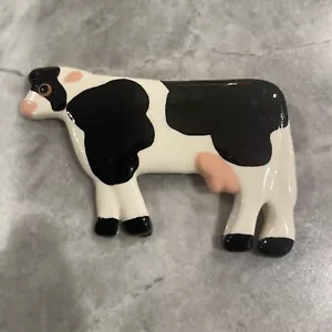 Ruby Z Candace Loheed signiert Keramik Perlen Kuh Statement Pin Neuheit - Bild 1 von 6