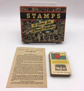 BRIEFMARKEN: Ein Spiel für Briefmarkensammler (1937) Vintage Whitman 100% vollständig RAR - Bild 1 von 12