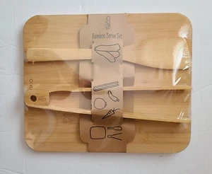 CORE Bamboo Serve Set Cutting Board & Utensils NEW - Picture 1 of 3