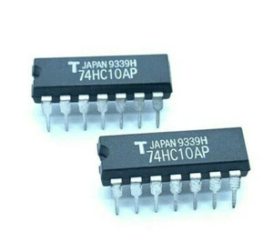 10 x Toshiba TC74HC10AP 74HC10AP Triple NAND Gate IC DIP 14  - Picture 1 of 2