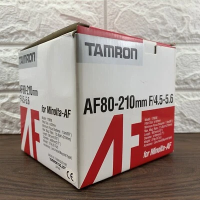 Tamron 80-210mm f/4.5-5.6 Minolta AF Sony A Mount  Portrait Telephoto Lens BOXED - Image 1 of 4