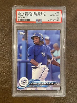 2018 Topps Pro Debut Vladimir Guerrero Jr RC Rookie #20 PSA 10 Low Pop 68 - Image 1 of 2