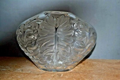 Rare & Magnifique Vase cristal  LALIQUE Cœur France René - Photo 1/4