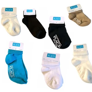 NEW The Children's Place Baby Toddler Triple Roll Socks - You Choose Color - Picture 1 of 22