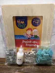 DIY Mosaic Craft Kit, Mosaic Photo Frame Aqua & Silver Craft Kit for Kids Adults - Picture 1 of 4