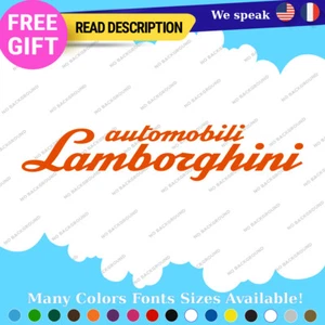 Fits Lamborghini Automobili Sticker SVJ Huracan Murcielago Countach Decal Vinyl - Picture 1 of 52