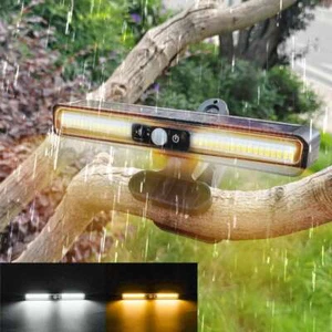 36 LED Waterproof Solar Power w/ Clip On Motion Light Outdoor Fence wall Sensor - Picture 1 of 16