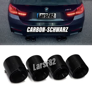 4x Carbon Auspufflblenden Endrohre passend für BMW M2 F87 M3 F80 M4 F82 F83 - Bild 1 von 2