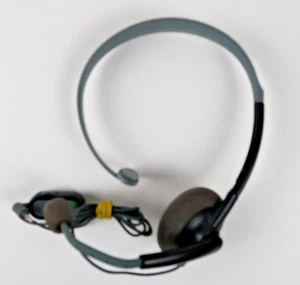 Microsoft Xbox 360 OEM Kopfbügel Headset Microsoft Xbox 360 Schwarz/Grau Gebraucht - Bild 1 von 2